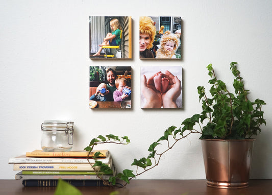 Custom Photo On Wood - Easy-To-Hang on Walls, Standing Desk Frame, Photo Print On Wood, Family Photo Wall