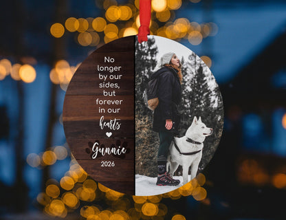 Custom Dog Memorial Ornament with Photo, Name & YearShiner Photo
