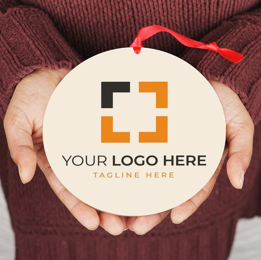 6" Custom Wood Photo Ornament