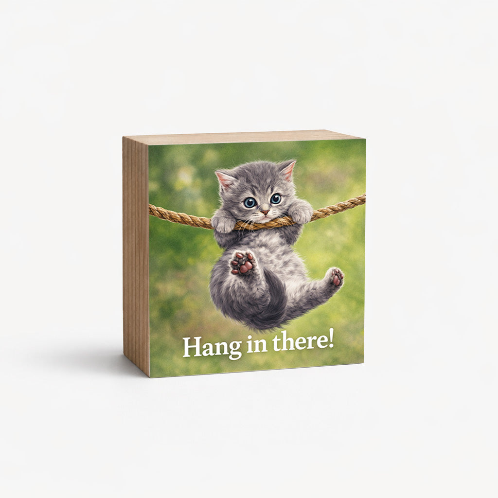 Hang In There - 2" Magnetic Photo Block