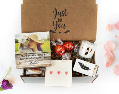 "Our Favorite Hello, Our Hardest Goodbye" Photo Block