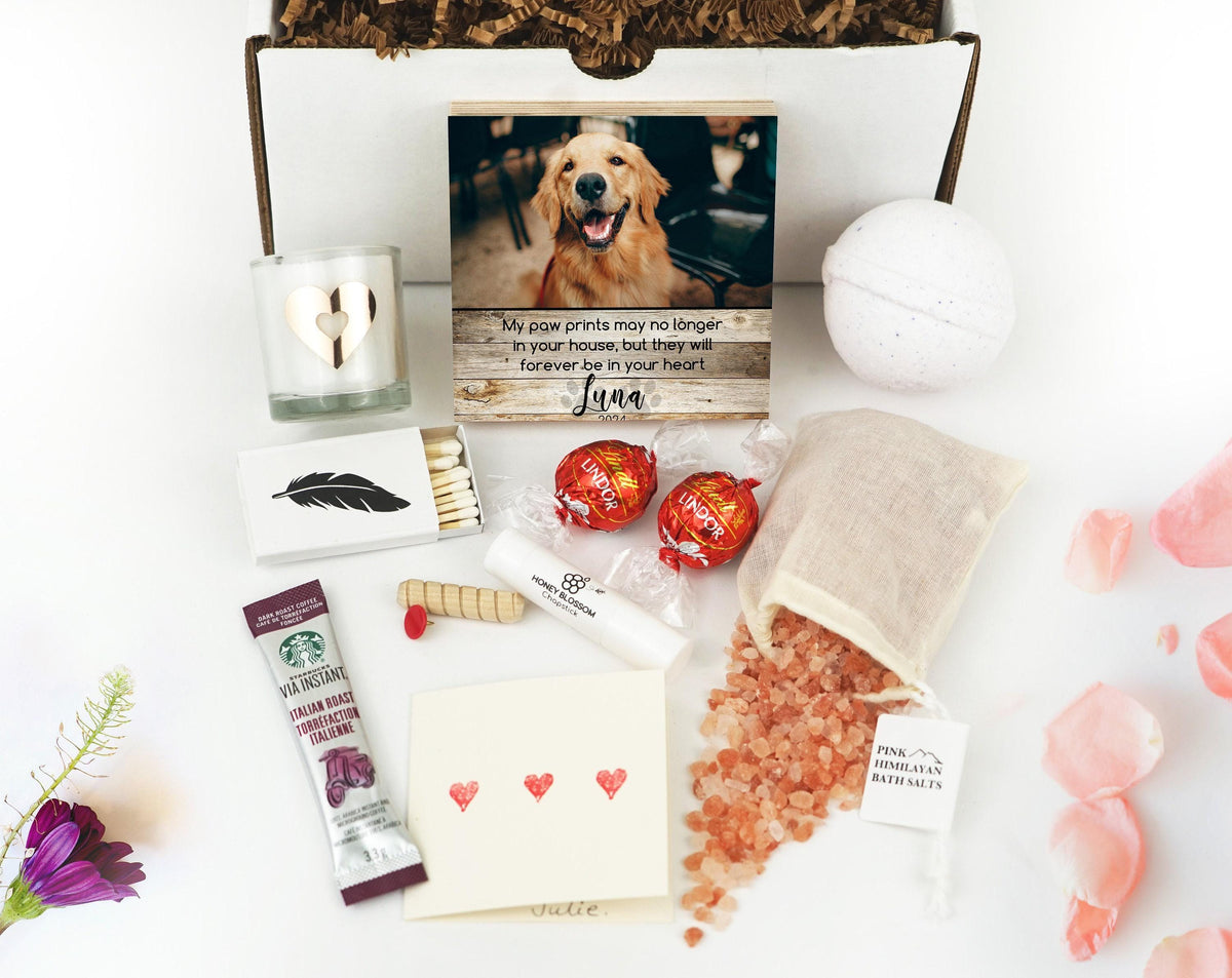 "Paw Prints In Your Heart" Memorial Photo Block