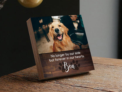 No longer by my side but forever in my heart memorial photo block