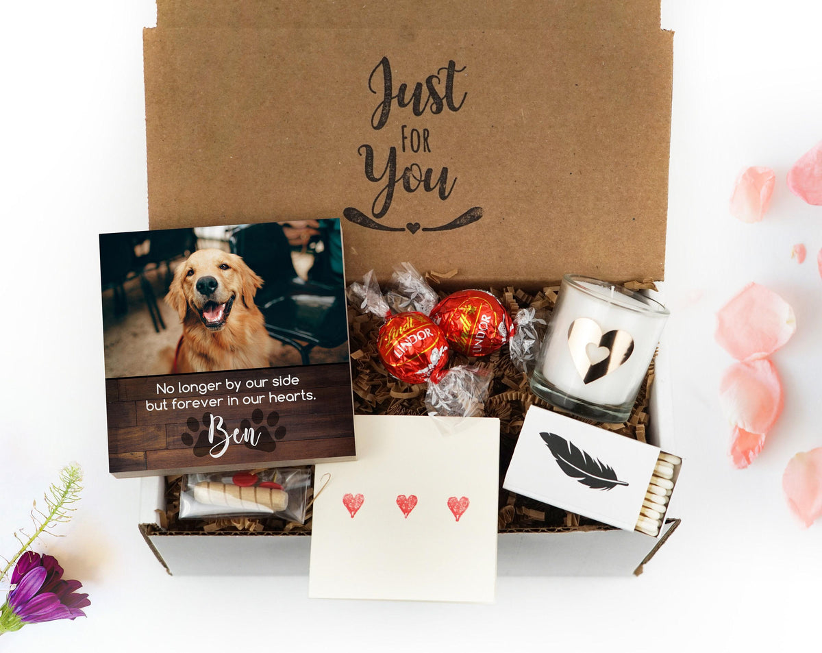 "No Longer By My Side" Dog Memorial Photo Block
