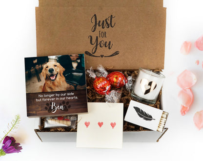 "No Longer By My Side" Dog Memorial Photo Block