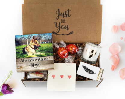 "Always With Us" Pet Memorial Photo Block