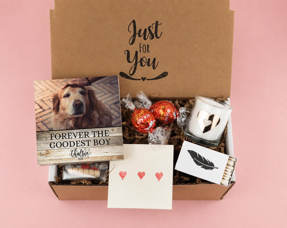 "Forever the Goodest Boy" Dog Memorial Photo Block