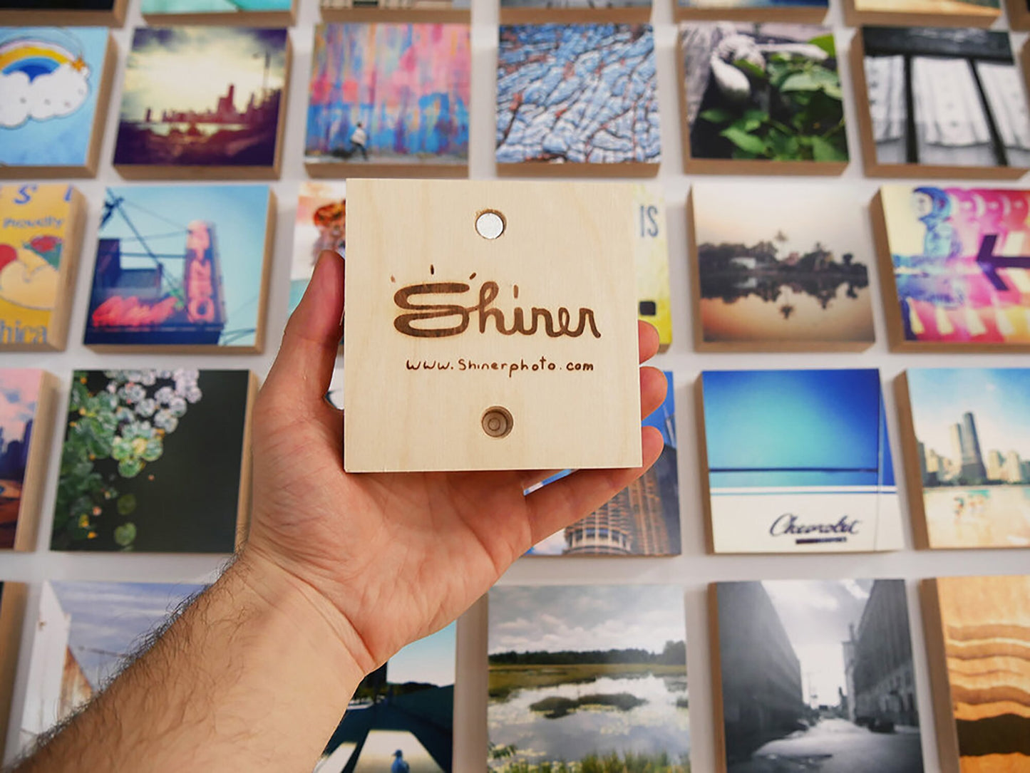 Custom Travel Photo Collage On Wood Blocks - Photo On Wood, Travel Photo Display, Custom Photo Wall
