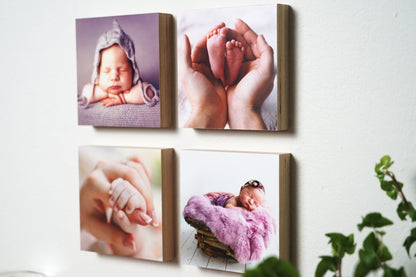 Customize Your Photo Frame - Custom Photo Block - 4" x 4" - Wooden Photo Decor - Gift Block Print - Shiner Photo