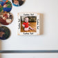 Photo On Wood With Personalized Rustic Frame, Easy-To-Hang Wall Decor, Strong Magnetic Picture Frame, Any Custom Text!