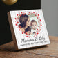 Personalized First Mother's Day Gift- 4" or 6" Photo Block - New Mom Gift - New Family Photo - Gift For Mother's Day - Mothers Dat Frame