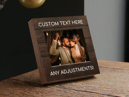 Gift For Him Personalized - 4" or 6" Photo Block w/ Handwritten Card - Custom Text - Gift for Dad Personalized Gift for Boyfriend - Shiner Photo