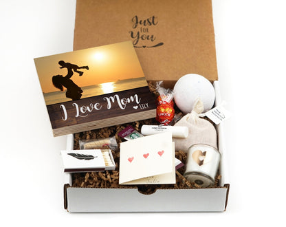 Personalized First Mother's Day Gift Box - I Love Mom - Photo Frame 4" or 6" Gift Box - Mother's Day Frame - Gift for Mom - New Baby Gift - Shiner Photo