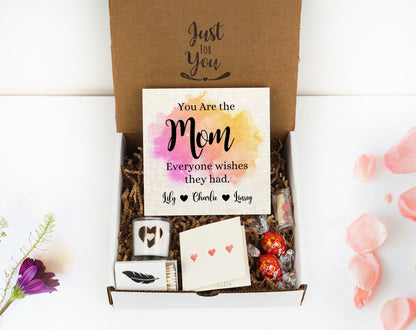 Personalized First Mother's Day Gift Box - Photo Block 4" or 6" Gift Box - Mother's Day Frame - New Mom Gift Box - Gift for Mom New Baby Gift - Shiner Photo