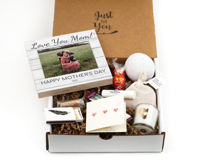 Personalized First Mother's Day Gift Box - Love You Mom - Photo Frame 4" or 6" Gift Box - Mother's Day Frame - Gift for Mom - New Baby GiftShinerDecor
