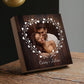 Gifts For Boyfriend Valentines Day Printed - 4" or 6" Magnetic Wood Photo Block - Personalized Valentines Gift For Him - Valentine's Gift