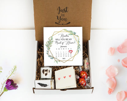 Personalized Maid Of Honor Proposal Box - Custom Photo Block 4" or 6" - Spa Gifts - Will You Be My Maid Of Honor Gift BoxShinerDecor