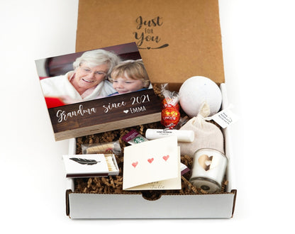 Mother's Day Gift for Grandma - 4" or 6" Personalized Photo Block - Grandma Gift Box - Personalized Mother's Day Gift Frame - Grandma Frame - Shiner Photo