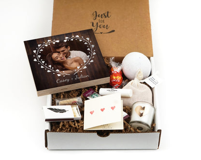 Valentine's Gift Box for Boyfriend - Photo Frame 4" or 6" Gift Box - Valentine's Gift For Her - Personalized Valentine Gifts - Gift For Her - Shiner Photo