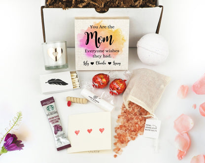 Personalized First Mother's Day Gift Box - Photo Block 4" or 6" Gift Box - Mother's Day Frame - New Mom Gift Box - Gift for Mom New Baby Gift - Shiner Photo