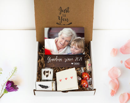 Mother's Day Gift for Grandma - 4" or 6" Personalized Photo Block - Grandma Gift Box - Personalized Mother's Day Gift Frame - Grandma Frame - Shiner Photo