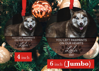 Pet Sympathy Memorial Ornament, Personalized with Photo - Shiner Photo