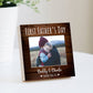 Personalized First Father's Day Gift Frame  - 4" or 6" Photo Block w/ Handwritten Card - Fathers Day Gift from Daughter or Son