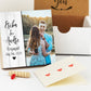 Personalized Engagement Photo 4" or 6" - Custom Engagement Photo Block, Wedding Photo Frame, Newly Engaged Gift for Couple, Couples Gift
