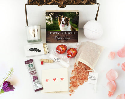 "Forever Loved" Dog Memorial Photo Block, Personalized - Shiner Photo