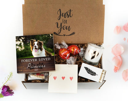 "Forever Loved" Dog Memorial Photo Block, Personalized - Shiner Photo