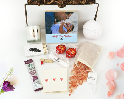 Personalized Baby's First Christmas Frame - 4" or 6" Photo Block - New Baby Gift - Gifts for Baby - Newborn Gifts - Baby Gifts - Shiner Photo