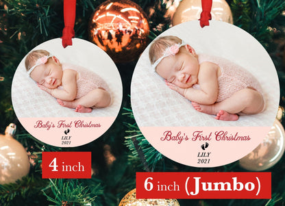 Baby's First Christmas Ornament - Photo Ornament - Christmas Ornament - Personalized Christmas Ornament - First Christmas - Shiner Photo