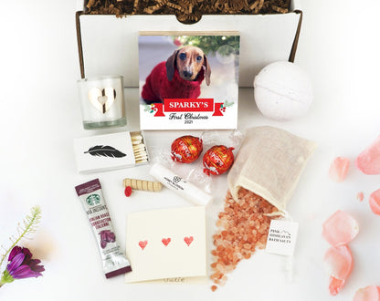 Dog Memorial First Christmas Frame, Pet Loss Gift - Shiner Photo