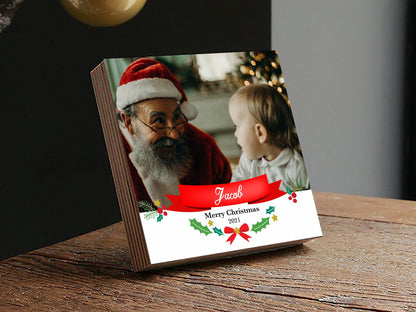 Personalized Baby Gift - 4" or 6" Photo Block - New Baby Gift - Gifts for Baby- Baby Gifts - Baby Shower Gift Basket - Newborn GiftShinerDecor