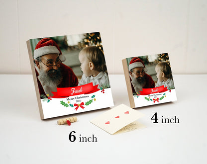 Personalized Baby Gift - 4" or 6" Photo Block - New Baby Gift - Gifts for Baby- Baby Gifts - Baby Shower Gift Basket - Newborn GiftShinerDecor