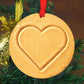 Dalgona HoneyComb Christmas Ornament - NOT CANDY! 4" or 6" Wood Circle w/ Photo Print - Gift For Him - Gift for Boyfriend
