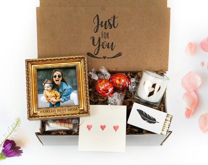 Personalized Gift For Mom - 4" or 6" NOT GOLD FRAME Photo Block - Personalized Mother's Day Gift Frame - Faux Gold Photo Frame - Custom MomShinerDecor