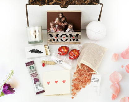 Mom Gift From Daughter - 4" or 6" Personalized Photo Block - Personalized Mother's Day Gift Frame - Mothers Day GiftShinerDecor