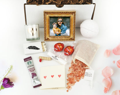 Personalized Gift For Mom - 4" or 6" NOT GOLD FRAME Photo Block - Personalized Mother's Day Gift Frame - Faux Gold Photo Frame - Custom MomShinerDecor