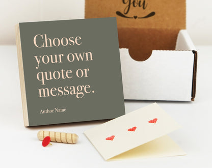 Custom Quote Print - 4" or 6" Photo Block - Custom Text Print, Personalized Quote Wall Art, Custom Print, Custom Wall Art, Sign customShinerDecor